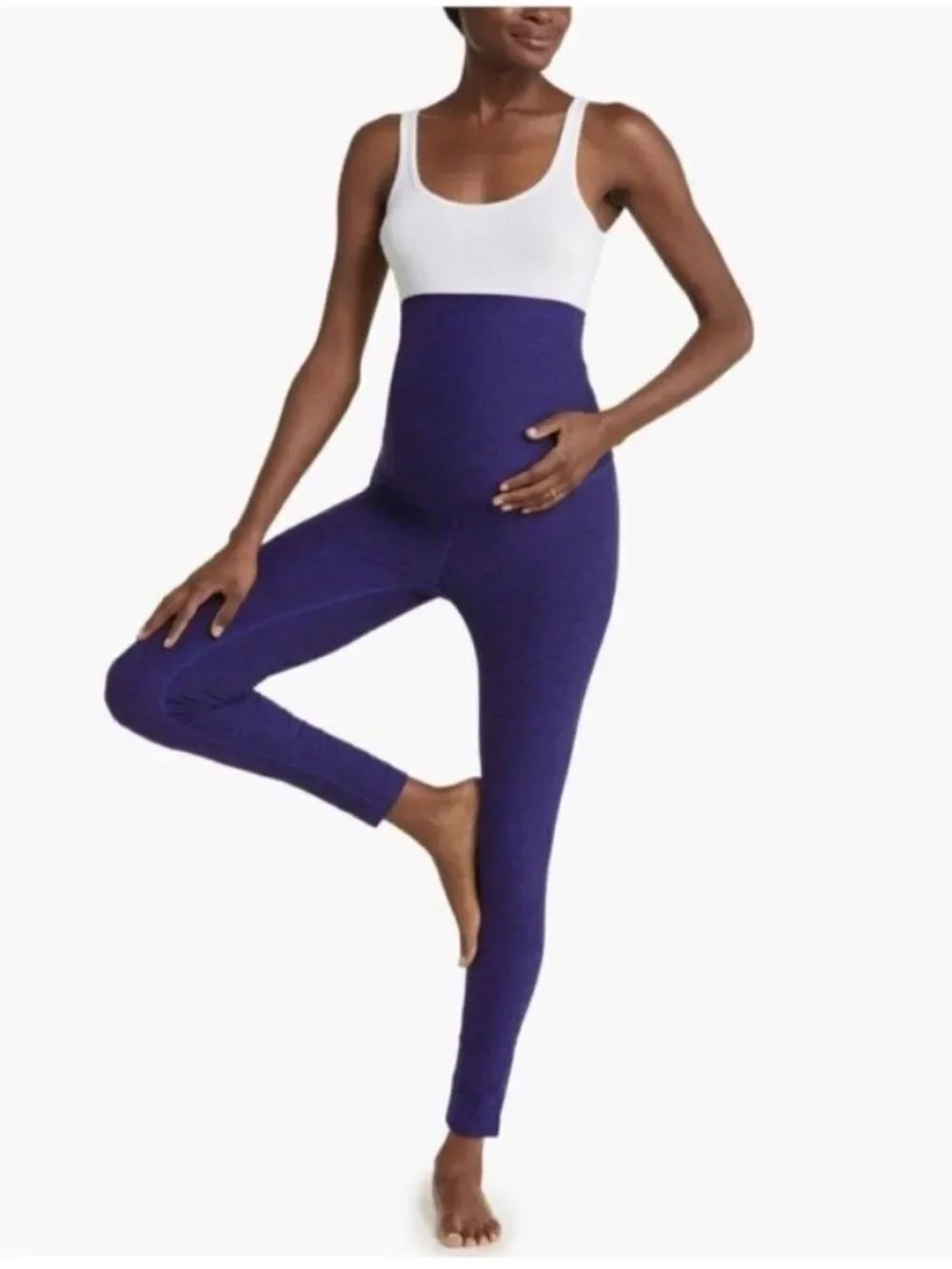 NWOT Zella Restore Soft Maternity Leggings in Blackberry Size XL